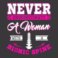 Teacher Fun Never Underestimate A Woman With A Bionic Spine T Shirt Ladies Curvy T-shirt | Artistshot