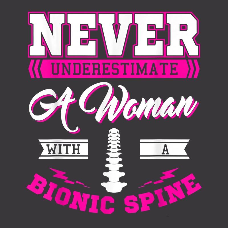 Teacher Fun Never Underestimate A Woman With A Bionic Spine T Shirt Ladies Curvy T-Shirt by aringzaodeanl | Artistshot