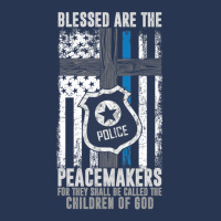 Blessed Are The Peacemakers Police Officer Blue Line Ladies Denim Jacket | Artistshot