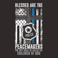 Blessed Are The Peacemakers Police Officer Blue Line Racerback Tank | Artistshot