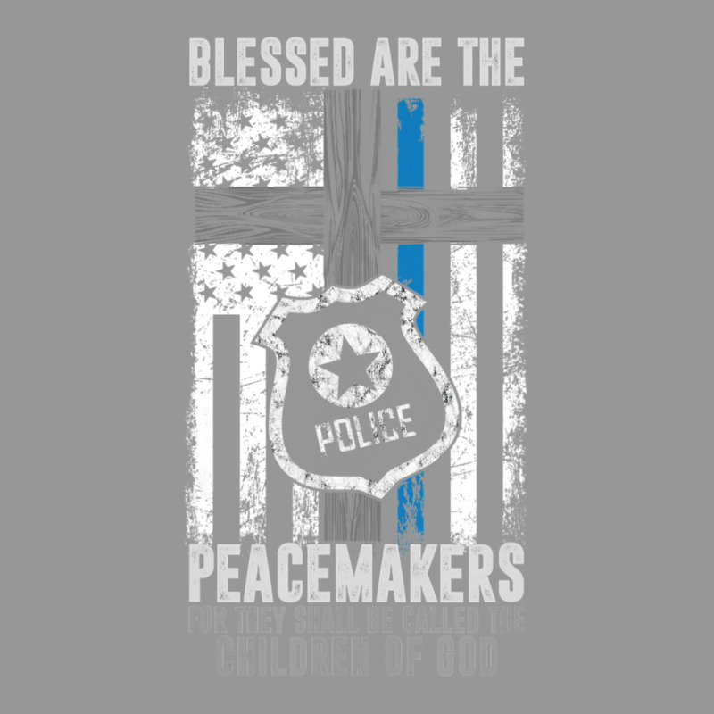 Blessed Are The Peacemakers Police Officer Blue Line Women's V-neck T-shirt | Artistshot