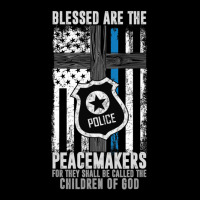 Blessed Are The Peacemakers Police Officer Blue Line Maternity Scoop Neck T-shirt | Artistshot