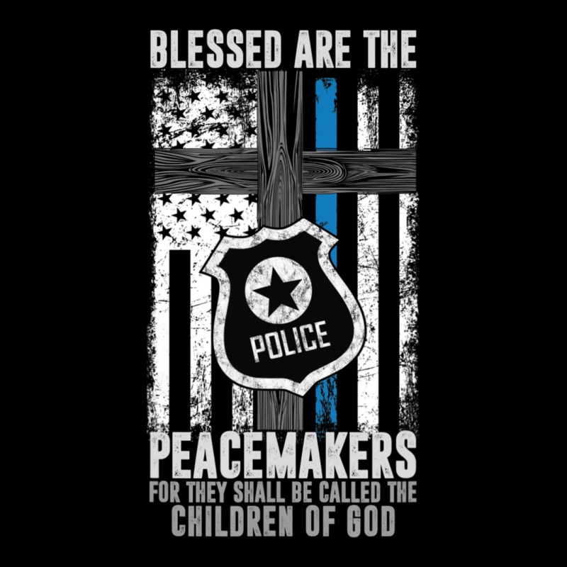 Blessed Are The Peacemakers Police Officer Blue Line Maternity Scoop Neck T-shirt | Artistshot