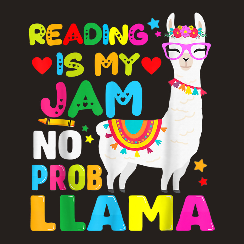 Read Teacher No Prob Llama Rainbow   Reading Is My Jam T Shirt Tank Top | Artistshot