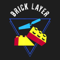 Brick Layer Big Building Blocks Engineer Toy Master Builder Classic T-shirt | Artistshot