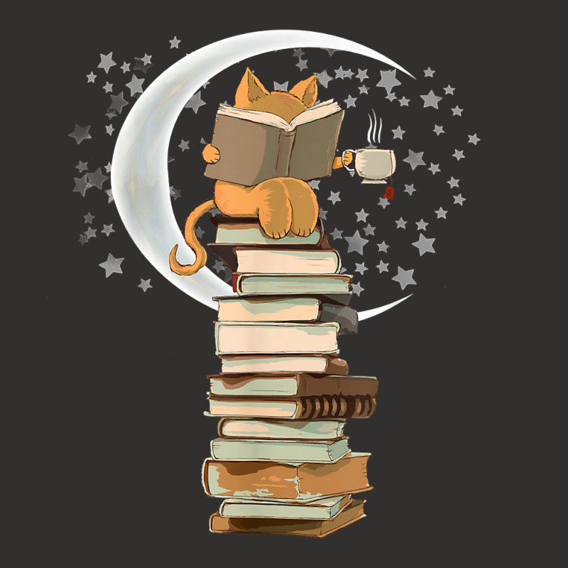 Reading By Moonlight, Books, Coffee And Cute Cat T Shirt Champion Hoodie | Artistshot