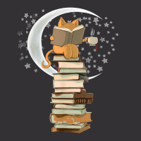 Reading By Moonlight, Books, Coffee And Cute Cat T Shirt Vintage Hoodie And Short Set | Artistshot