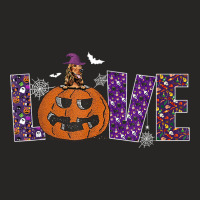 Funny Halloween Cocker Spaniel Pumpkin Love Dog Lazy Costume T Shirt Ladies Fitted T-shirt | Artistshot