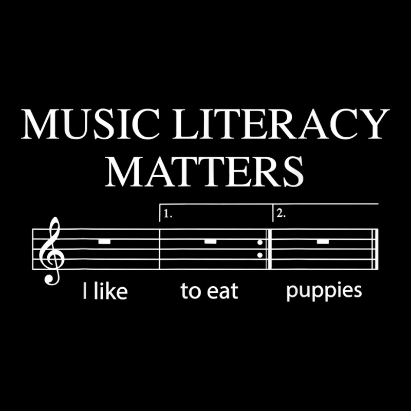 Music Literacy Matters Funny Joke Read Repeat Music Teachers T Shirt ...