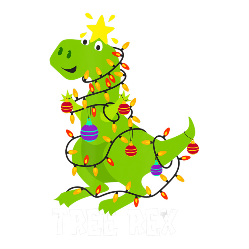 Tree Rex With Christmas Balls And Lighting Men's T-shirt Pajama Set | Artistshot