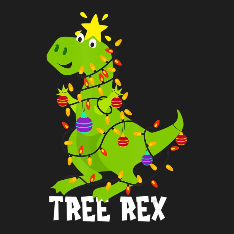 Tree Rex With Christmas Balls And Lighting Classic T-shirt | Artistshot