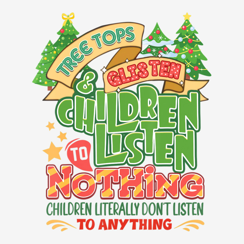 Tree Tops And Glisten Children To Nothing Christmas Landscape Canvas Print | Artistshot