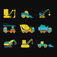 Vehicles Construction Site Children Toddlers Boy Girls Crop Top | Artistshot