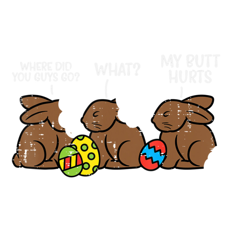 Where Did You Guys Go Chocolate Bunny Easter Kids V-neck Tee | Artistshot