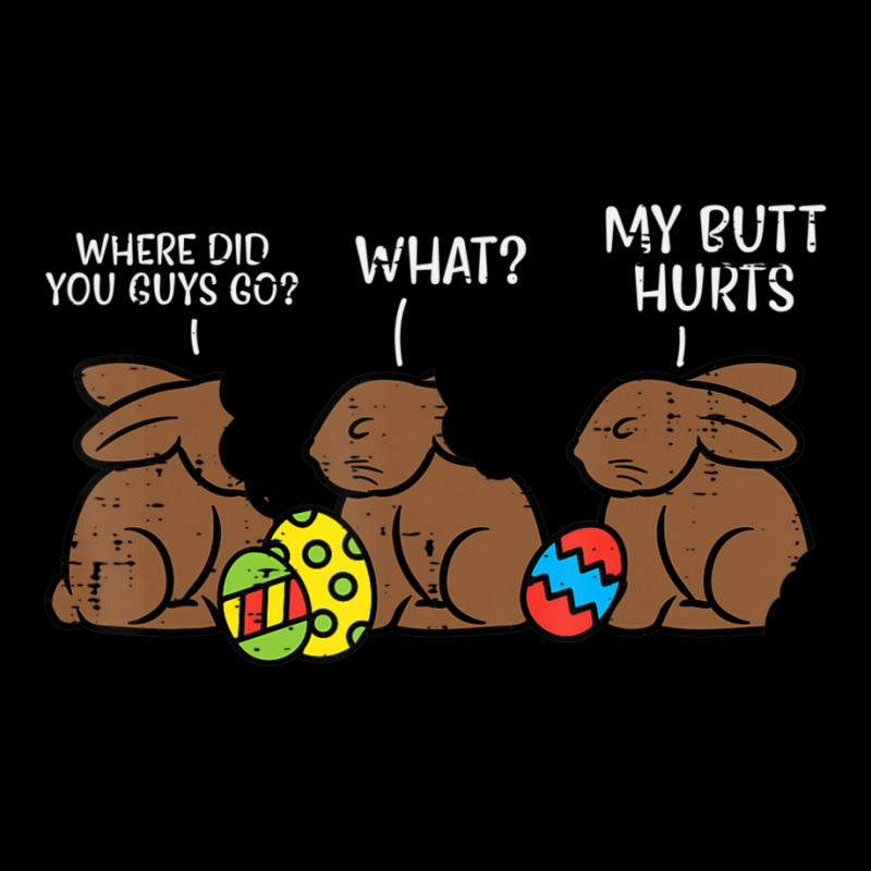 Where Did You Guys Go Chocolate Bunny Easter Kids Men's 3/4 Sleeve Pajama Set | Artistshot