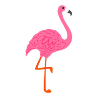 Pink Flamingo On One Leg For Bird & Nature Beach Fans Outfit V-neck Tee | Artistshot