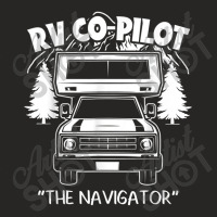 Rv Co-pilot Funny Camper Vacation Road Trip The Navigator Music Vintag Ladies Fitted T-shirt | Artistshot