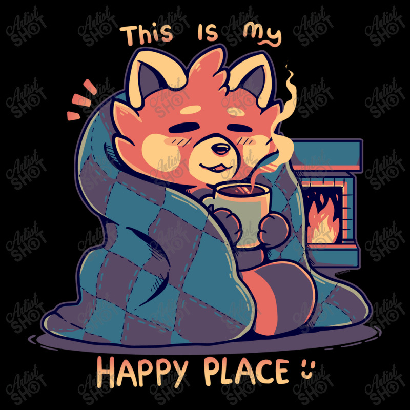 Happy Place At The Fireplace Fleece Short | Artistshot