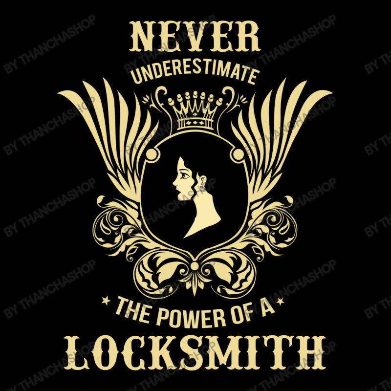 Never Underestimate The Power Of A Locksmith Cropped Hoodie by thanchashop | Artistshot