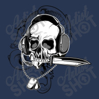 Skull Headphone Knife Dog Tag Costume Cool Halloween Men Denim Jacket | Artistshot