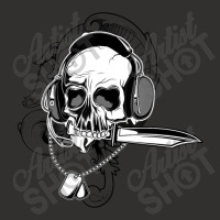 Skull Headphone Knife Dog Tag Costume Cool Halloween Champion Hoodie | Artistshot