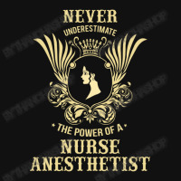 Never Underestimate The Power Of A Nurse Anesthetist Bicycle License Plate | Artistshot