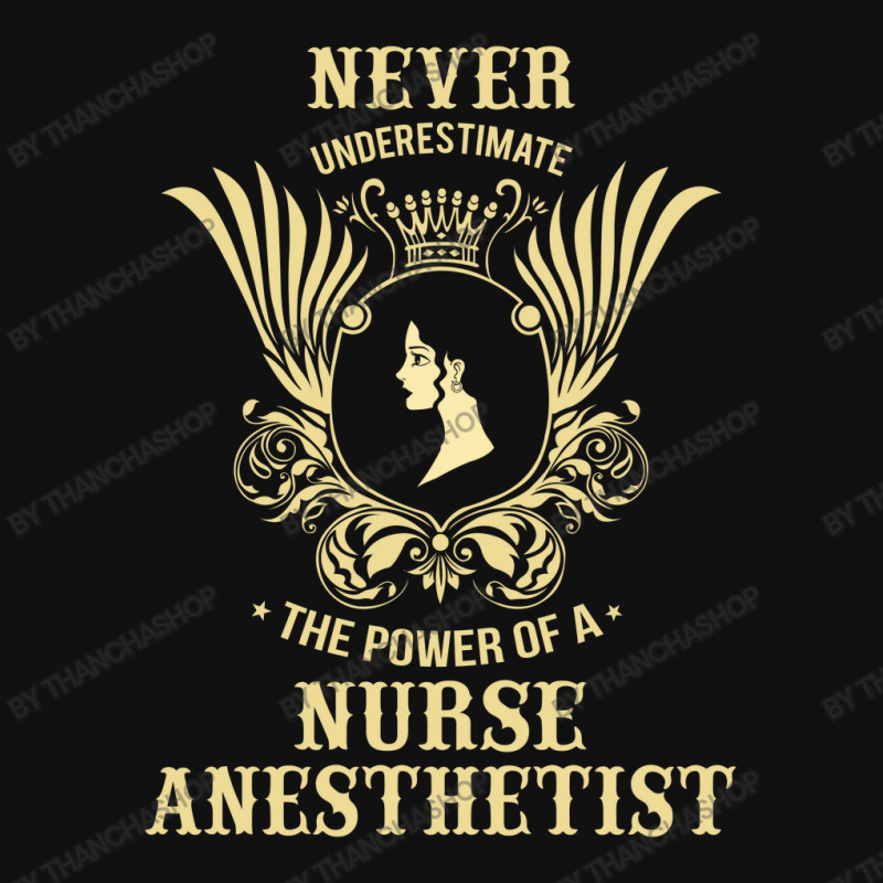 Never Underestimate The Power Of A Nurse Anesthetist Bicycle License Plate | Artistshot