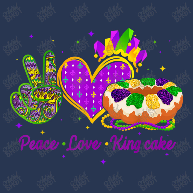 Mardi Gras Peace Love King Cake Mens My Favorite Men Denim Jacket | Artistshot