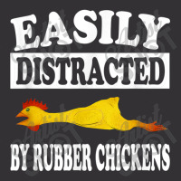 Easily Distracted By Rubber Chickens  Funny Gift Vintage Hoodie | Artistshot