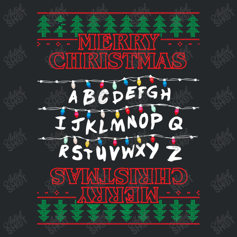 Merry Christmas Lights Knit Crewneck Sweatshirt | Artistshot