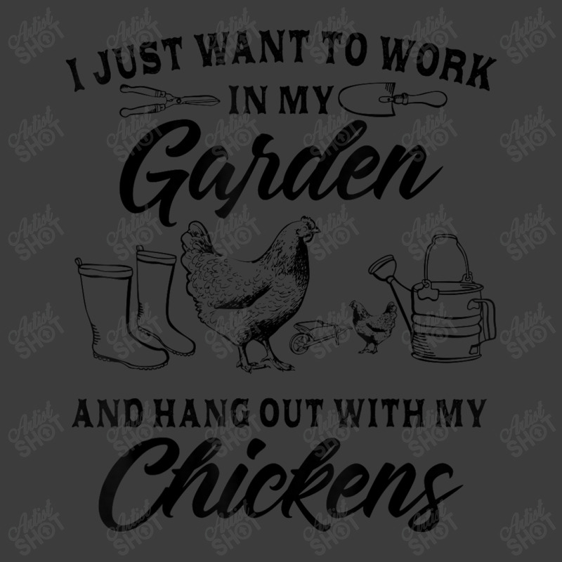 I Just Want To Work In My Garden And Hang Out With Chickens Men's Polo Shirt by MarquesDesign | Artistshot