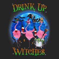 Flamingo Tropical Drink Up Witches Flamingo Witch Vibes Halloween Cost Unisex Hoodie | Artistshot