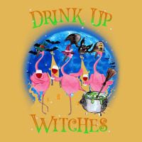 Flamingo Tropical Drink Up Witches Flamingo Witch Vibes Halloween Cost Vintage Hoodie And Short Set | Artistshot