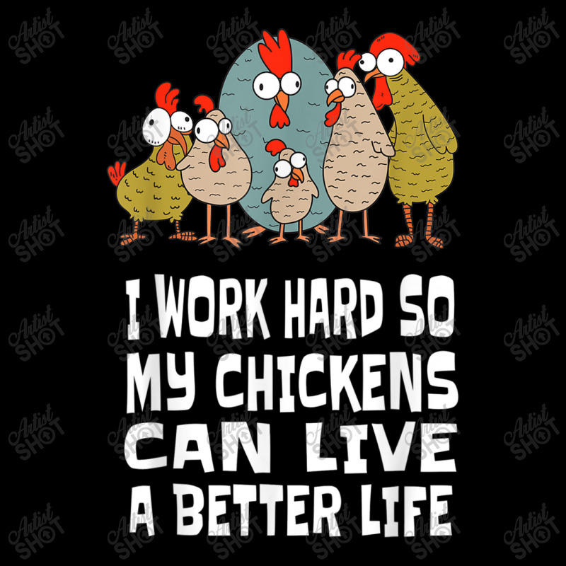 I Work Hard For Chicken Butt, Love Your Flock, Funny Chicken Men's 3/4 Sleeve Pajama Set by MarquesDesign | Artistshot