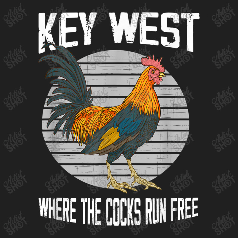 Key West Florida Where The Cocks Run Free Ladies Polo Shirt by MarquesDesign | Artistshot