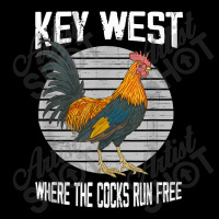 Key West Florida Where The Cocks Run Free Cropped Sweater | Artistshot