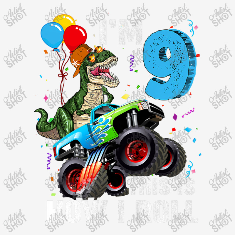 Kids 9 Year Old T Rex Dinosaur Monster Truck 9th Birthday Boys Mens Be Magic Mug | Artistshot