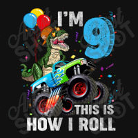 Kids 9 Year Old T Rex Dinosaur Monster Truck 9th Birthday Boys Mens Be Tote Bags | Artistshot