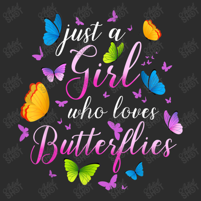 Just A Girl Who Loves Butterflies Cools Butterfly Collection Exclusive T-shirt by AntoineDesign | Artistshot