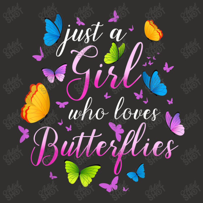 Just A Girl Who Loves Butterflies Cools Butterfly Collection Champion Hoodie by AntoineDesign | Artistshot