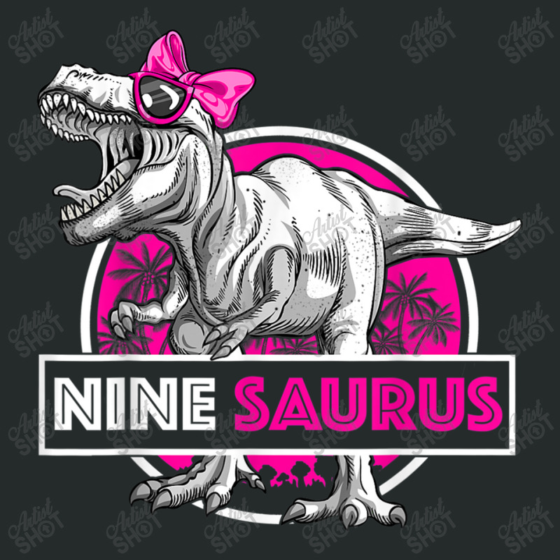 I'm Nine Saurus 9 Yrs Old T-rex For Girls 9th Birthday Gift Day Gifts Women's Triblend Scoop T-shirt by JazmineDesign | Artistshot