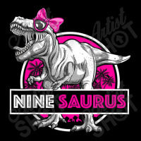 I'm Nine Saurus 9 Yrs Old T-rex For Girls 9th Birthday Gift Day Gifts Women's V-neck T-shirt | Artistshot