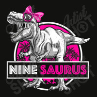 I'm Nine Saurus 9 Yrs Old T-rex For Girls 9th Birthday Gift Day Gifts Scorecard Crop Tee | Artistshot