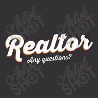 Realtor   Any Questions Real Estate Agent Tee Realtor Vintage Hoodie | Artistshot