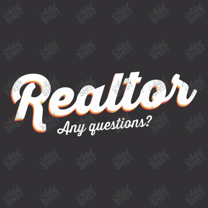 Realtor   Any Questions Real Estate Agent Tee Realtor Vintage Hoodie | Artistshot