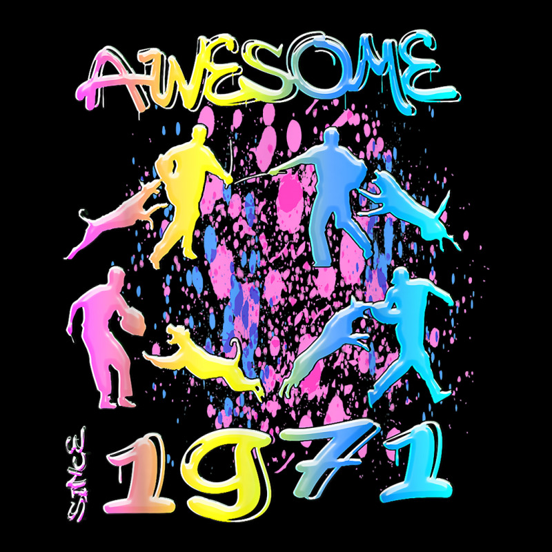 Awesome Since 1971. Agility Dog Training Graffiti Design T Shirt Legging by sowleomballoucgp | Artistshot