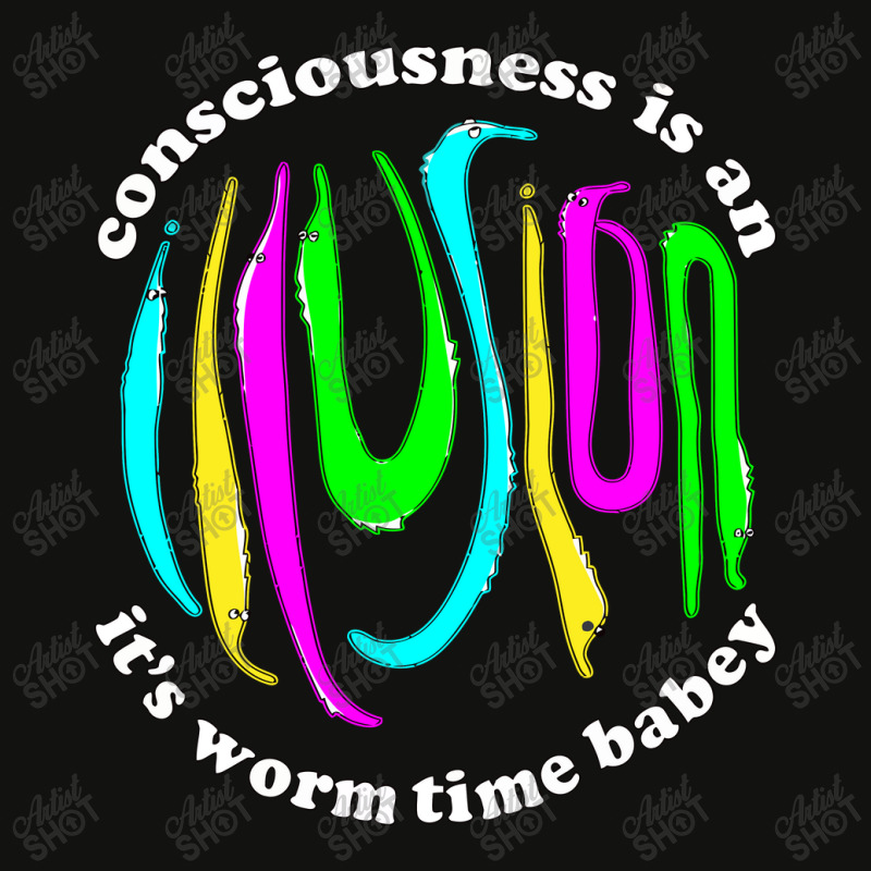 Consciousness Is An Illusion Fuzzy Worm On A String Scorecard Crop Tee by bclnoah | Artistshot