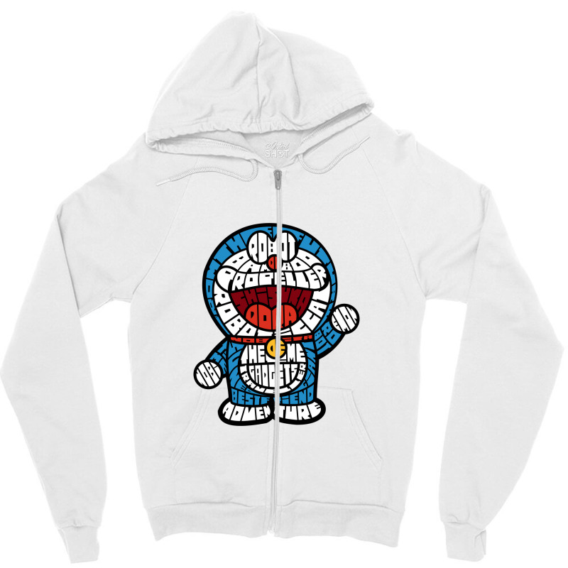 Robotic Cat Zipper Hoodie | Artistshot