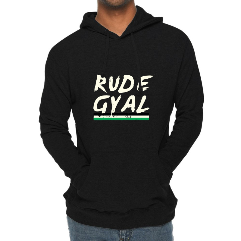 Rude Gyal Jamaican Jamaica Love Pride Girl Girl Lightweight Hoodie | Artistshot