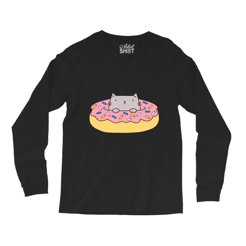 Donut Cat Long Sleeve Shirts | Artistshot